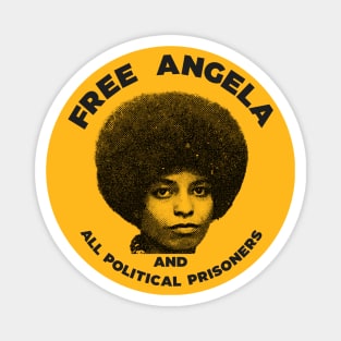 Free Angela Davis // Civil Rights Warrior Tribute Magnet